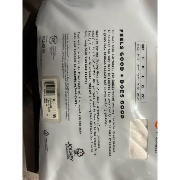 Jockey Generation 3 Pack Mens V Neck T-Shirts Sz XL Combed Cotton - Picture 5 of 8